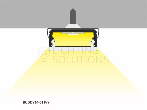 TOPMET LED-profil BUDDY 14-01 F/Y  2000 mm eloxált