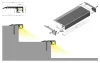 TOPMET LED-profil UP-MINI10 A 2000 mm eloxált