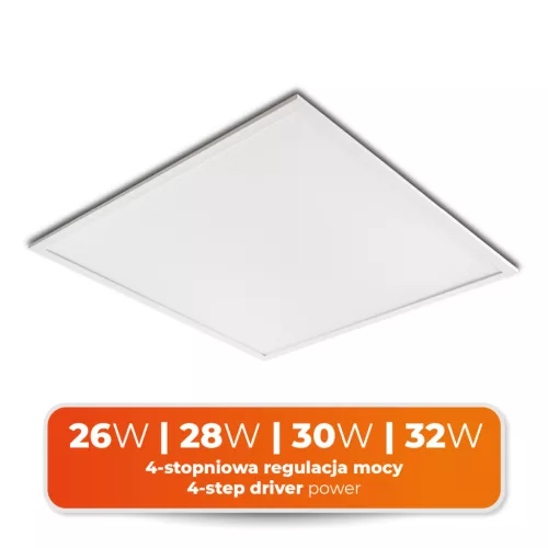 ORIO LED-panel, 30 W, IP20, 600x600 mm, Természetes fehér, 5 év garancia