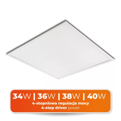 ORIO LED-panel, 34 W, IP20, 600x600 mm, Természetes fehér, 5 év garancia