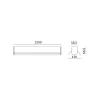 Oprawa liniowa LED NEXLINE SLIM 42W 120cm 4000K Kobi Pro