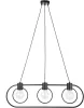 Lampa wisząca FREDO KOŁO 3 czarna