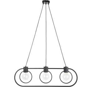 Lampa wisząca FREDO KOŁO 3 czarna
