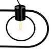 Lampa wisząca FREDO KOŁO 3 czarna