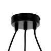 Lampa wisząca FREDO KOŁO 3 czarna