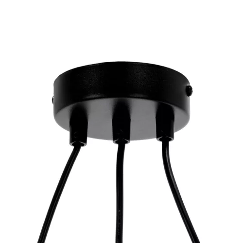 Lampa wisząca FREDO KOŁO 3 czarna