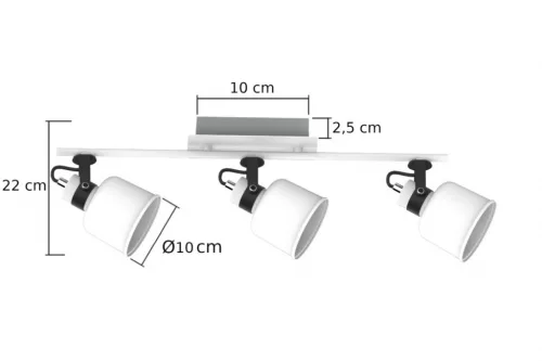 Ceiling lamp 3PŁ. PAKOS 1113