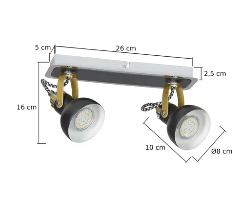 Ceiling lamp 2PŁ. PIXI 1402