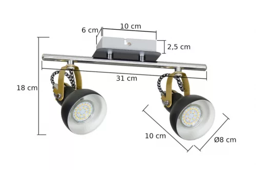 Ceiling lamp 2PŁ. PIXI 1422