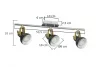 Ceiling lamp 3PŁ. PIXI 1423