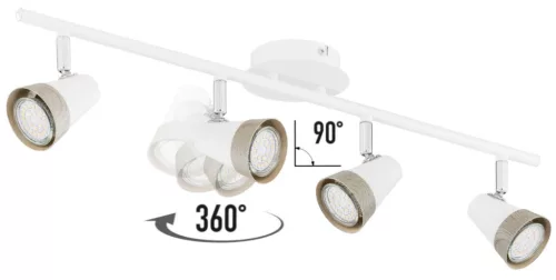 Ceiling lamp 4PŁ. ROX 1304
