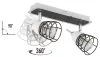 Ceiling lamp 2PŁ. SKY 1502