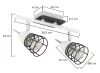 Ceiling lamp 2PŁ. SKY 1522