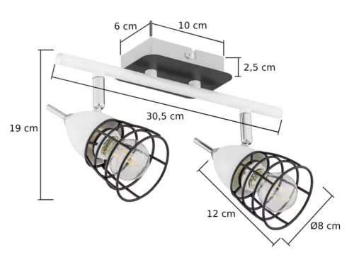 Ceiling lamp 2PŁ. SKY 1522