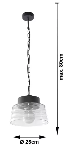 Lampa wisząca MARINA transparent