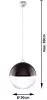 Lampa wisząca GINO czarna