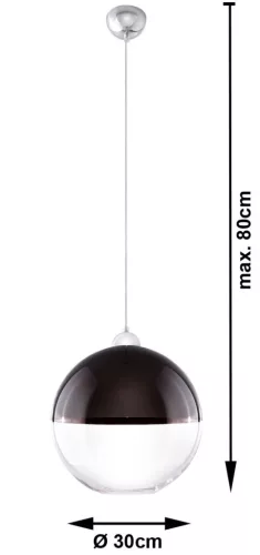 Lampa wisząca GINO czarna