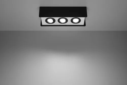 Plafon STEREO  czarny