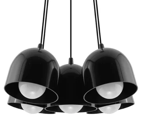 Lampa wisząca FREDDY 5 czarny