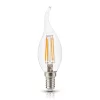 E14 LED-fényforrás, 4 W, filament, Meleg fehér