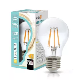 E27 LED-fényforrás, 12 W, filament, Meleg fehér