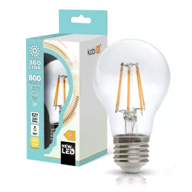 E27 LED-fényforrás, 7 W, filament, Meleg fehér