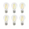 E27 LED-fényforrás, 7 W, filament, Meleg fehér