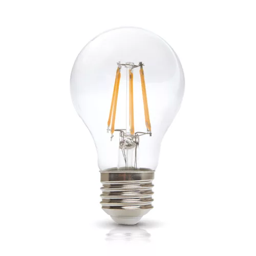 E27 LED-fényforrás, 7 W, filament, Meleg fehér