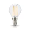 E14 LED-fényforrás, 4 W, filament, Meleg fehér