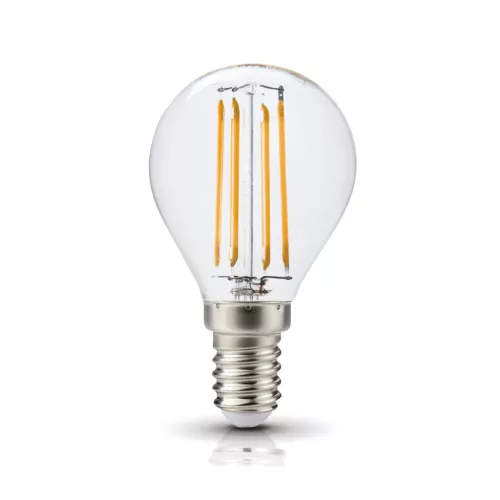 E14 LED-fényforrás, 4 W, filament, Meleg fehér