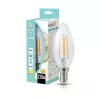 E14 LED-fényforrás, 4 W, filament, Meleg fehér
