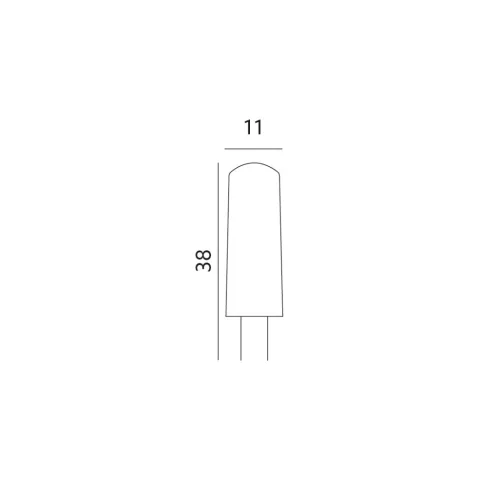 G4 LED-fényforrás 12 V, 2 W, Természetes fehér