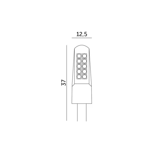 G4 LED-fényforrás 12 V, 2 W, Természetes fehér