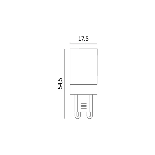 G9 LED-fényforrás, 4 W, Természetes fehér