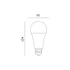 E27 LED-fényforrás, 15 W, Meleg fehér