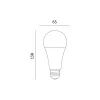 E27 LED-fényforrás, 18 W, Hideg fehér