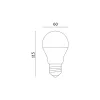 E27 LED-fényforrás, 10 W, WiFi, RGB, Meleg fehér