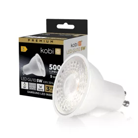 GU10 LED-fényforrás, 5 W, Természetes fehér