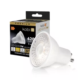 GU10 LED-fényforrás, 7 W, Meleg fehér