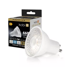 GU10 LED-fényforrás, 7 W, Hideg fehér