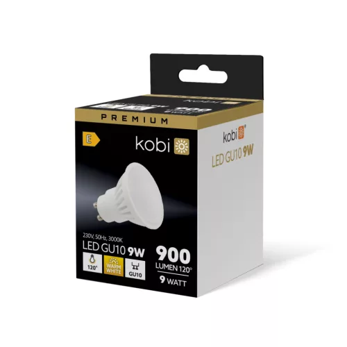 GU10 LED-fényforrás, 9 W, Meleg fehér