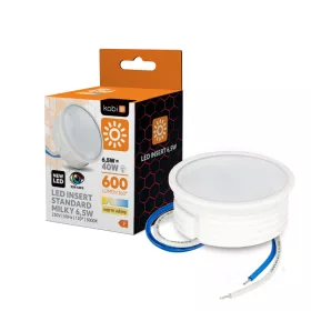 LED bulb INSERT 6,5W 3000K milky Kobi