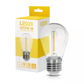 E27 LED-fényforrás, 1 W, Meleg fehér