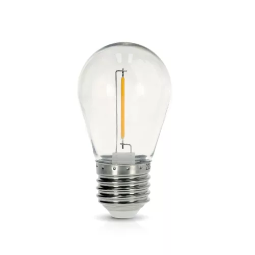 E27 LED-fényforrás, 1 W, Meleg fehér