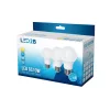 E27 LED-fényforrás, 10 W, Meleg fehér, 3-as kiszerelés