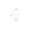E27 LED-fényforrás, 10 W, Meleg fehér, 3-as kiszerelés