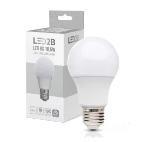 E27 LED-fényforrás, 10 W, Természetes fehér