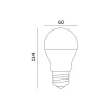 E27 LED-fényforrás, 10 W, Természetes fehér