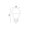 E27 LED-fényforrás, 10 W, Hideg fehér