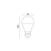 E27 LED-fényforrás, 7 W, Meleg fehér